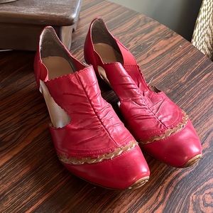 Rieker leather heels